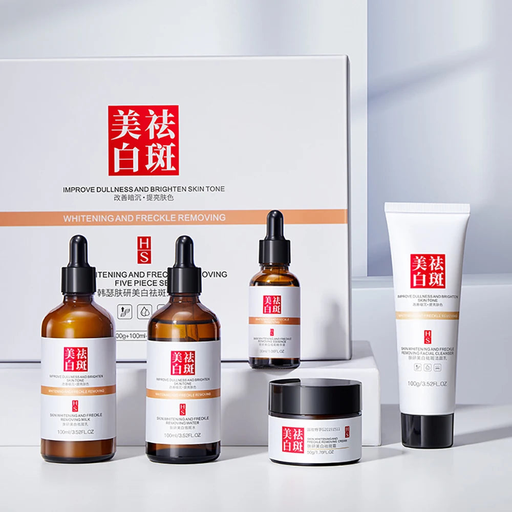 Ganoderma Lucidum Gesichtspflege Gesichtsreiniger Toner Essenz Milch Essenz Creme Augencreme BB Creme Set Hautpflege 10tlg.