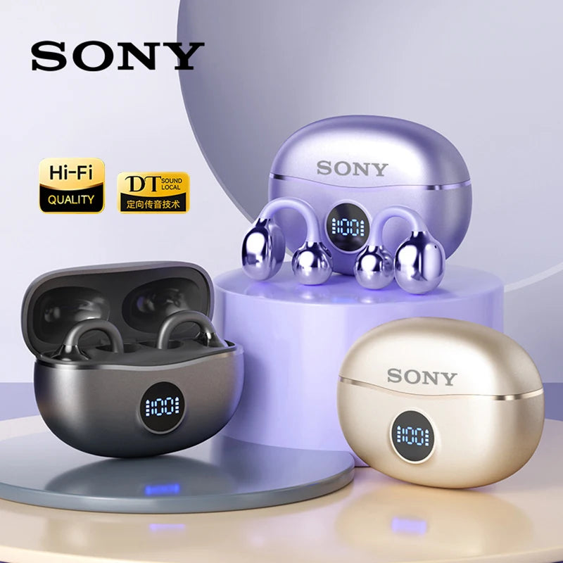 Original SONY Ohrclip OWS Kabellose Bluetooth Ohrclip-Kopfhörer Sport Gaming Headset HIFI Surround Sound In-Ear-Kopfhörer mit Mikrofon